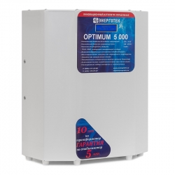Однофазный стабилизатор Энерготех OPTIMUM+ 5000, вид слева
